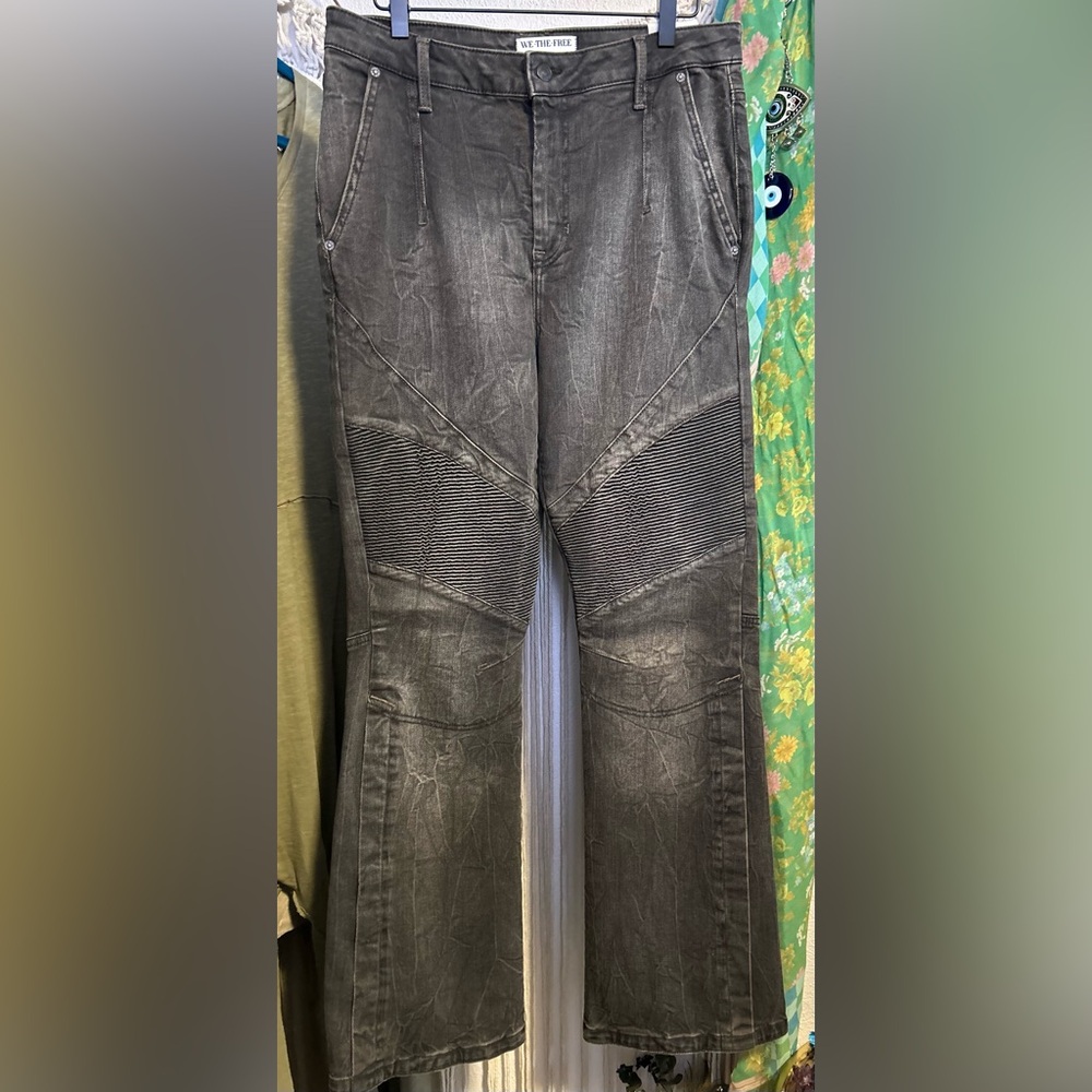 NWT Free People • We the Free • Vector Moto Jeans 30 - Picture 2 of 13